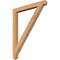 Ekena Millwork Traditional Arts & Crafts Smooth Bracket, Western Red Cedar, 3 1/2"W x 38"D x 46"H BKT04X38X46TRA03SWR - alternate 1